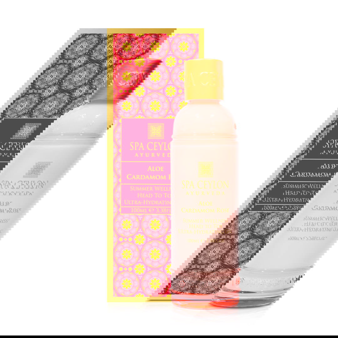 Aloe Cardamom Rose - Summer Wellness Head To Toe Ultra-Hydrating Gel 100ml