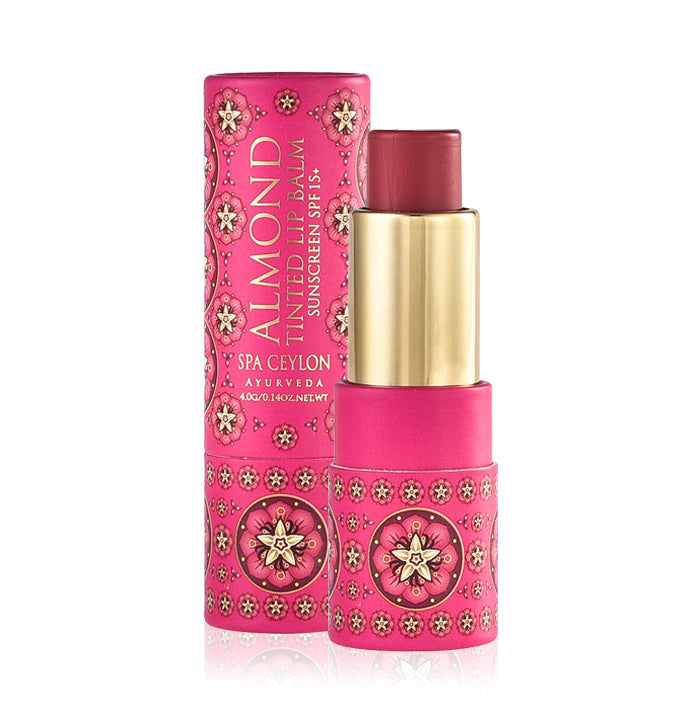 Almond Tinted Lip Balm - Orchid SPF 15+-5155