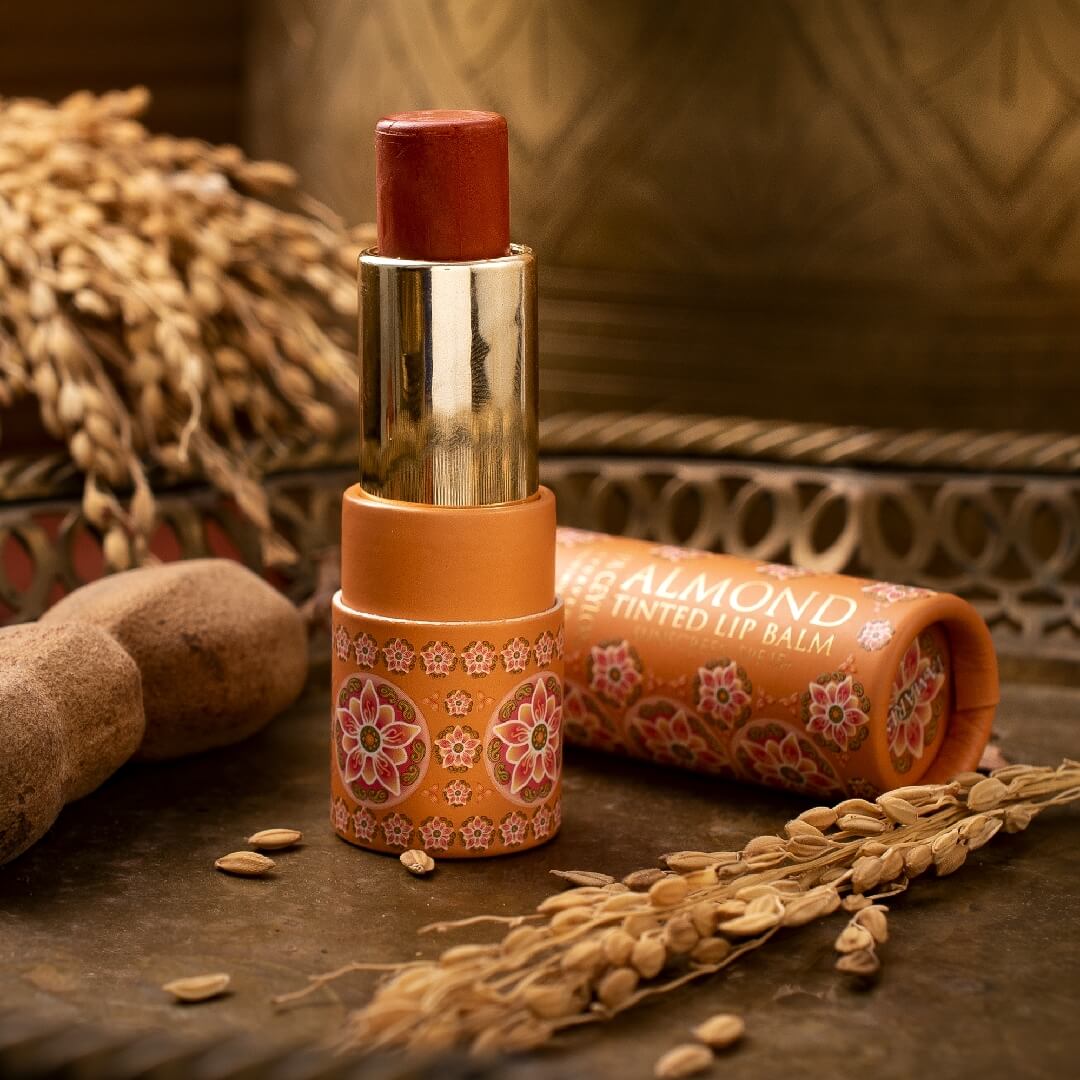 Almond Tinted Lip Balm - Tamarind SPF 15+