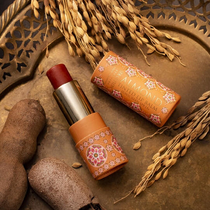 Almond Tinted Lip Balm - Tamarind SPF 15+