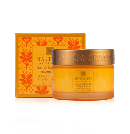 Sal & Saffron - Vitamin E Rich - Ultra-Nourishing Rich Facial Cream - 100g