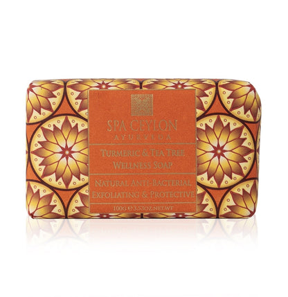 TURMERIC & TEA TREE - Anti-bacterial Exfoliating Wellness Soap 100g-0